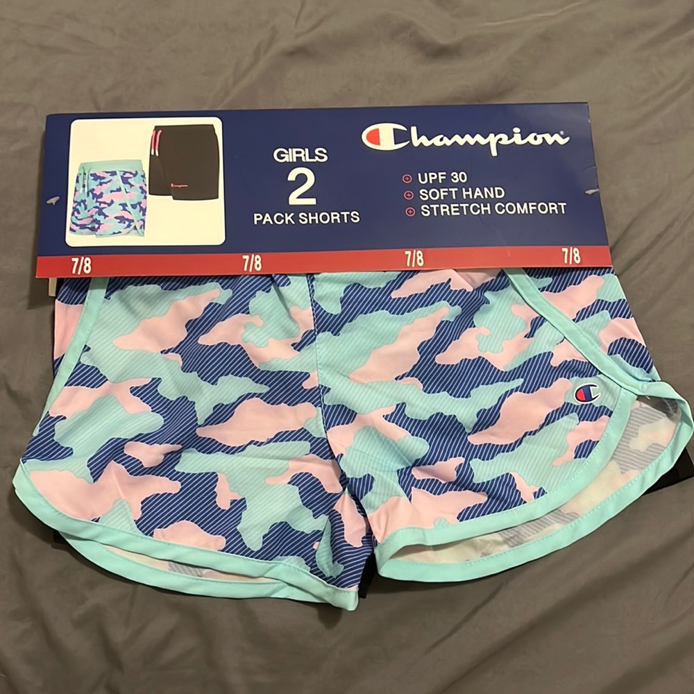 2 pack of Champion girl athletic shorts size 7/8